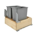 thumbnail image 1 of Rev A Shelf 4WC-24DM2-SC 2 Contenants à Déchets Coulissants à Fermeture Douce de 30 Qt, Gris, 1 of 7