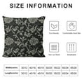 thumbnail image 6 of Acheng William Carnations Black And Grey Floral 1 Morris Throw Pillow Covers 2pcs Aesthetic Pillow For Bedroom Decorative Pillowcase Home Decor Living Room Cushion Case For Bed Sofa Couch White, 6 of 6