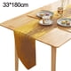 thumbnail image 2 of Camino de mesa dorado Caminos de mesa de tocador largos Decoración del hogar Mantel para comedor Cocina - 160/180/240 CM, 2 of 5