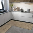 thumbnail image 3 of Nojuikm Farmhouse Tan And Brown Kitchen Mat, 17 x 30 in, Durable 2 Count, 3 of 6