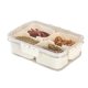 thumbnail image 1 of Advancent Bandeja para servir dividida con tapa y asa para refrigerios Bandejas para refrigerios con compartimentos Caja para refrigerios Fruta Almacenamiento y organización del hogar, 1 of 6