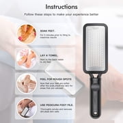 Foot Rasp Foot File and Foot Scrubber. Best Pedicure Tools Callus Remover for Feet , Feet Scrubber Dead Skin& Foot Care Can be Used on Both Wet and Dry Feet