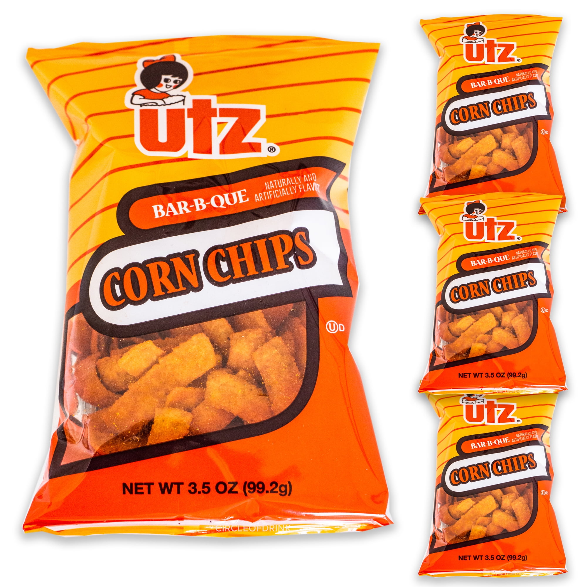 Utz BBQ Corn Chips Crispy, Crunchy Delicious BBQ Corn Flavors 4, 3