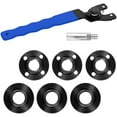 thumbnail image 3 of Angle Grinder Flange Nuts and Spanner Wrench Set with Extension Shaft Adjustable Hand Wrench Tool Sturdy Grinder Power Tool Parts for 5/8inch-11 Thread Angle Grinders Polishers, 3 of 10