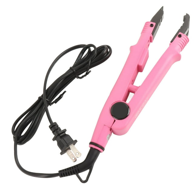 Máquina de conector calentado con cambio de temperatura de plancha para extensiones de cabello, herramienta de queratina, enchufe de EE. UU. de 110 a 240 V