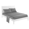 thumbnail image 2 of Juego de cama liso de satén falso, funda de almohada de 20*30 pulgadas * 2 uds, colchón de cama de 54*75 pulgadas/sábana de 81*96 pulgadas, 2 of 8