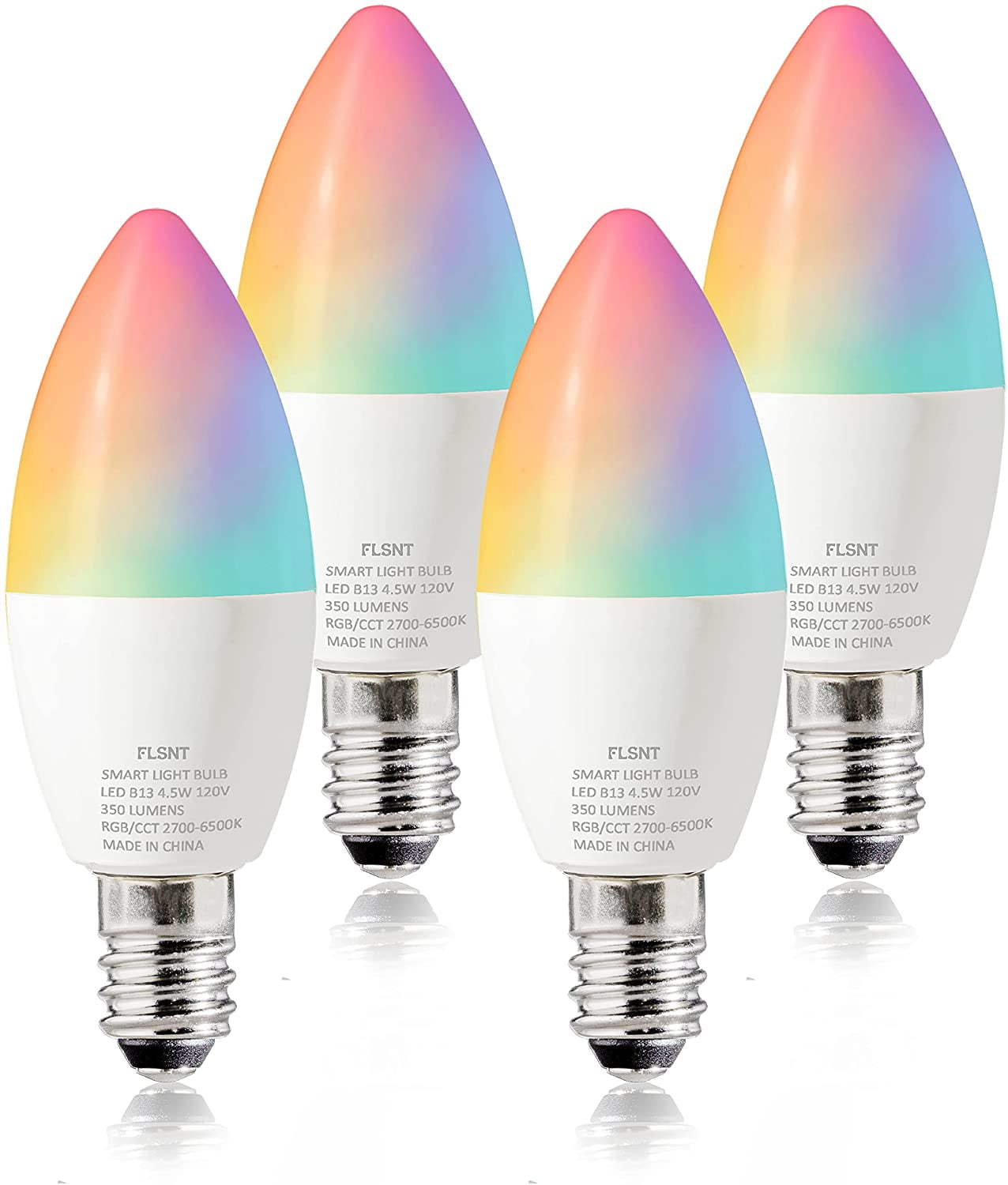 læsning stimulere ego FLSNT Smart Light Bulbs, LED Wi-Fi 2.4G RGBCW Color Changing Light Bulb,  Works with Alexa, Google Home Assistant - Walmart.com