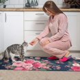 thumbnail image 3 of Pioneer Flower Floral Print Pattern Kitchen Rugs Sets Of 2,Anti Fatigue Kitchen Mat Rugs Non Slip Washable,Decorative Kitchen Floor Mats for Kitchen,Sink,Laundry,17"x30"+17"x47", 3 of 7