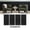 Black, variant on ZETY Black Wainscoting Panels with Top Molding, 4-Pack Acoustic Slat Wall Panels, 24 x 48 in Each, 32 sq ft, Half Wall Paneling
