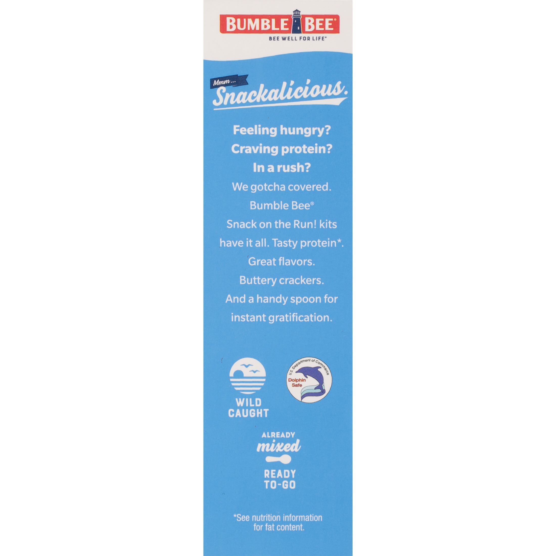 (12 pack) Bumble Bee Snack on the Run, Ranch Flavored Tuna Salad, Ready to Eat Kit, 3.5 Oz Box