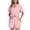 Pink, variant on ANLIQI Womens 100% Cotton Pajamas Short Set Soft Short Sleeve Sleepwear Button Down Summer Pjs Set with Pockets New Pink Small