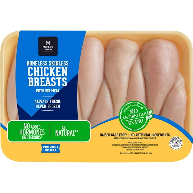 Member's Mark Boneless and Skinless Chicken Breasts, priced per pound