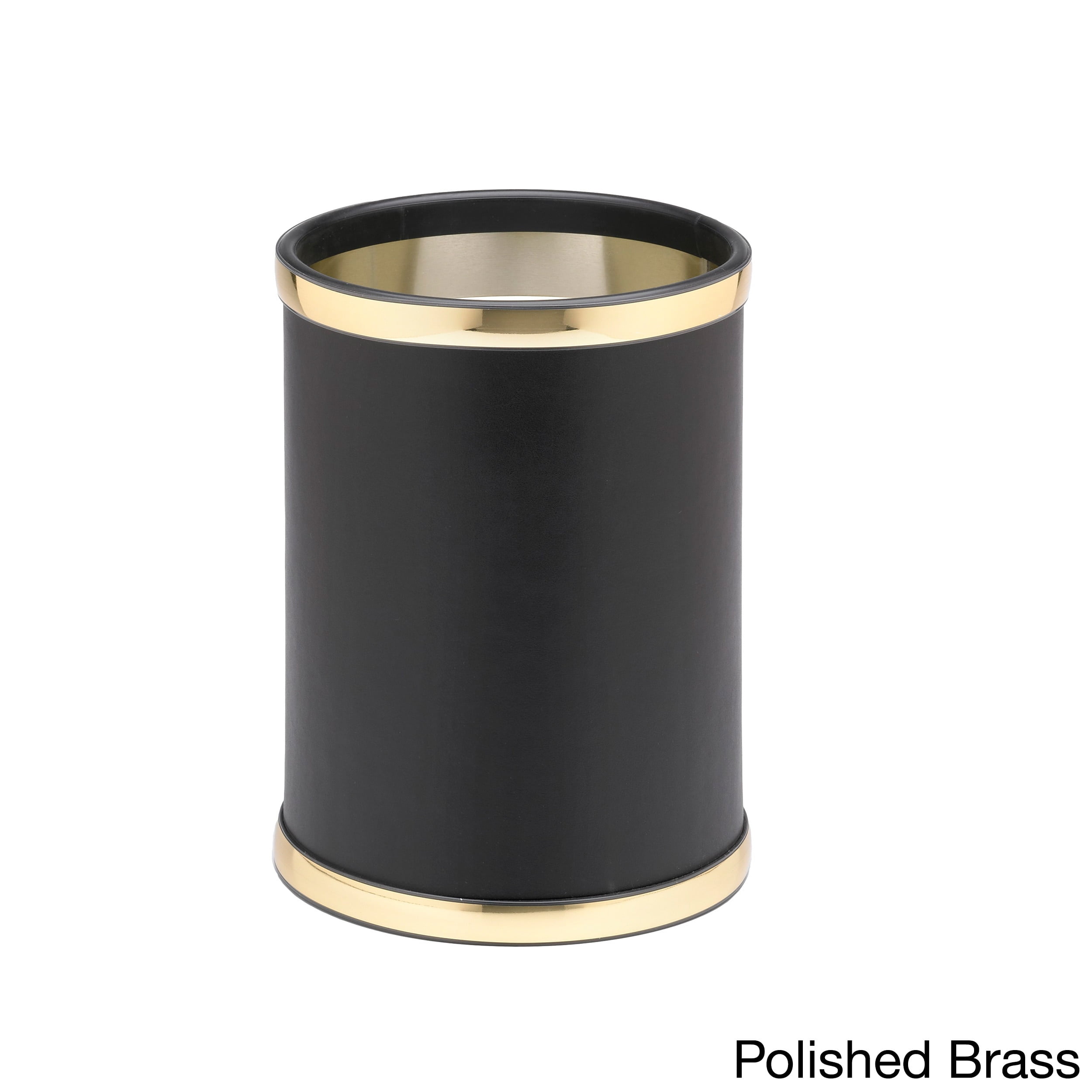 Mylar Polished Brass 14 Inches Oval Waste Basket 