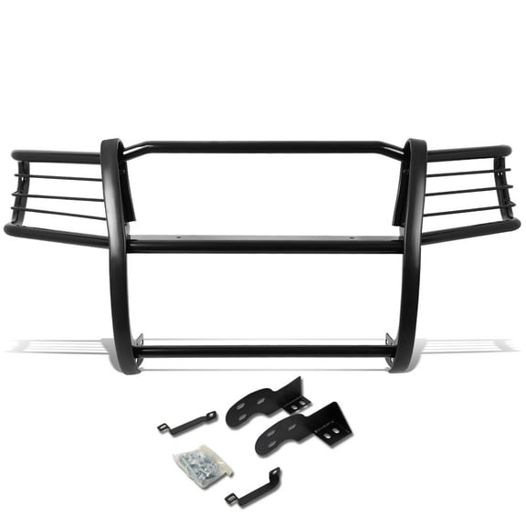 DNA Motoring For 98-04 Toyota Tacoma Black Mild Steel Full Front End Bumper Brush Grille Guard