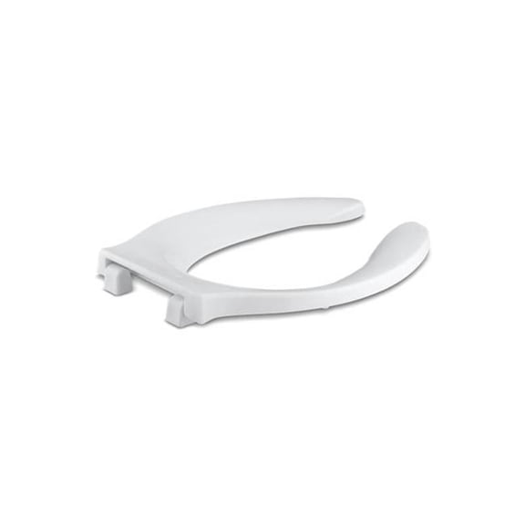 Kohler Stronghold Elongated Toilet Seat with Check Hinge & Anti-microbial Agent, White