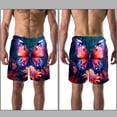 thumbnail image 3 of luoweisi Men's Beach Shorts Quick Dry Swim Trunks with Mesh Lining Butterfly XL, 3 of 5