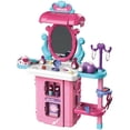 thumbnail image 1 of Juego de maletas para niños, 38 piezas, 3 en 1, color rosa, 1 of 1