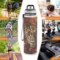 thumbnail image 7 of BZSMCE Sport Bottle Leopard in Bloom Outdoor sports Water Bottle Size: 10.4x3in, 7 of 7