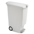 thumbnail image 5 of simplehuman Kitchen Trash Can, 10.6 Gallon Plastic Step Garbage Bin with Secure Slide Lock Lid, White, 5 of 5