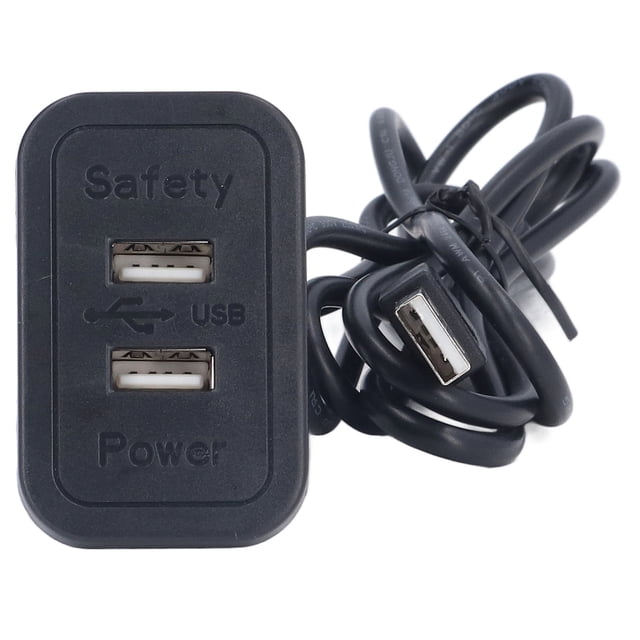 Tablero de cableado USB, estación de carga USB doble, concentrador de alimentación USB, cargador USB para sofá, estética elegante