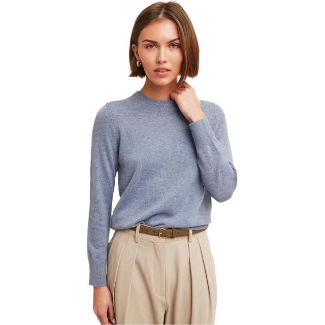 NAADAM Chandail Col Rond en Cachemire Original pour Femmes