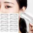 thumbnail image 4 of Trayknick 10Pcs Eyebrow Stencils Precisely Position Attach Tightly Cost-saving One Step Eyebrow Template Kit for Girl, 4 of 11
