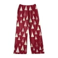 thumbnail image 4 of LHVUOA Christmas Womens Pajama Pants Drawstring Stretch Cute Xmas Print Pjs Casual Elastic Waist Pajama Pants, 4 of 5