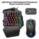 thumbnail image 3 of Kit Gamer HXSJ - Mouse A883 RGB + Teclado V100 35 teclas + Adaptador P8 para Android - Compatible con Windows/Android/Linux - Iluminación LED - Plug & Play - Portátil, 3 of 7