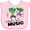 AD-Pink, variant on Inktastic Turnip the Music Partying Vegetables Boys or Girls Baby Bib