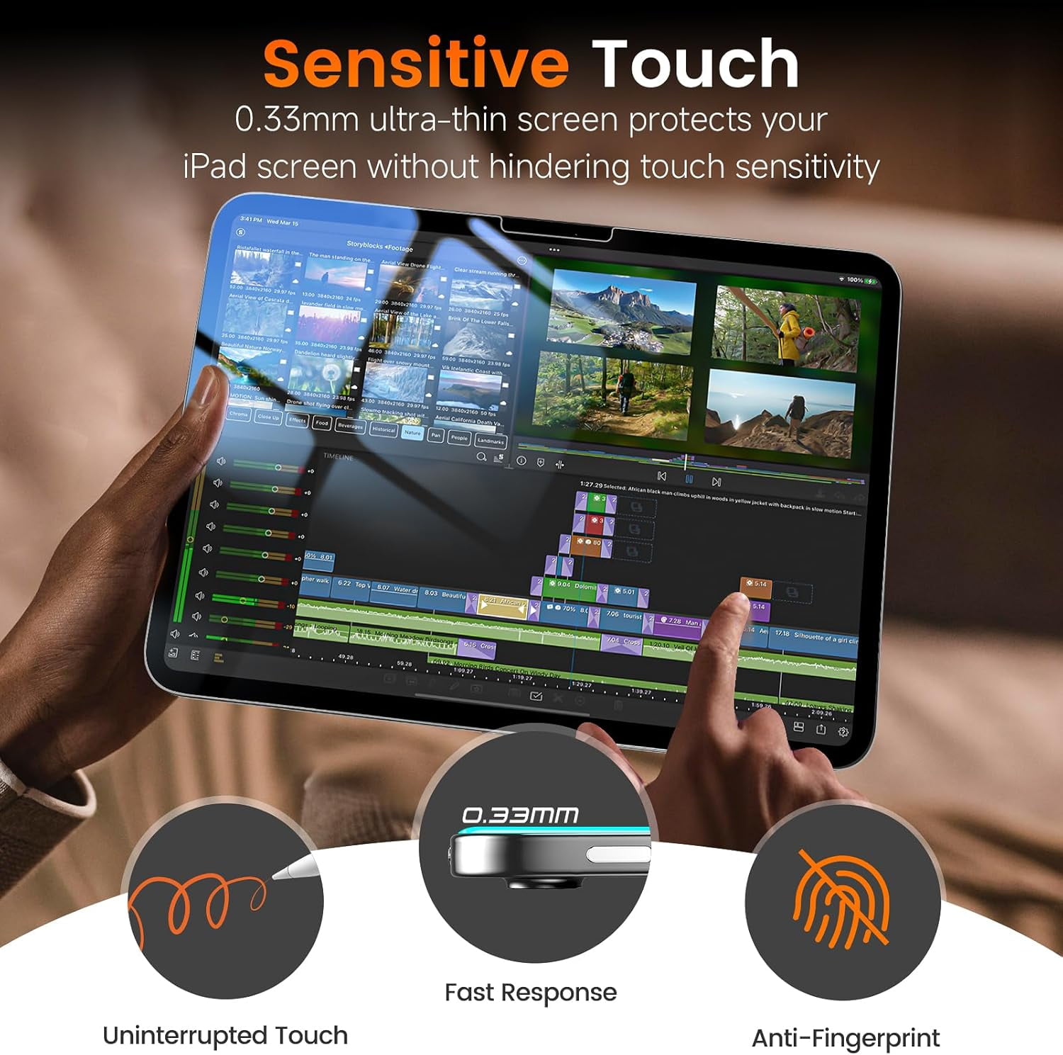 2 Pack Screen Protector for iPad Pro M4/M5 [13 inch] .(2024)/(2025),9H+ Tempered Glass film with Easy-Install box,Apple Pencil Compatible,Bubble Free,HD Clarity,Scratch Resistant