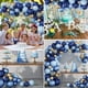 thumbnail image 4 of Kit de guirnalda de globos metálicos azules, globo de confeti dorado, arco, decoración de fiesta de cumpleaños, aniversario de boda para niños, Baby Shower para niños JAMW Sencillez, 4 of 5