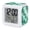 Green, Teal, Mint, Seafoam, variant on Sea Foam Digital Alarm Clock for Bedrooms, Smart LED Alarm Clock with 7 Color Changing Night Light, Nautical Coastal Tropical Blue Ocean Waves Silent Wake Up Clocks for Sleep Study Cooking 3.2"x3.2"