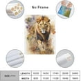 thumbnail image 2 of Prairie Lion Decor Canvas Painting Watercolor African Wildlife Art Panel Wall Picture Poster Wall Decor Sofa Background Painting Entrance Wall Decor Painting 12x16 inch Unframed, 2 of 4