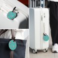 thumbnail image 6 of Easter Cross 2pcs PU Leather Round Bag Tags Suitcase Handbag Tags with Privacy Cover and Name ID Tag for Travel Luggage, Handbags, Backpacks, School Bags, 6 of 6