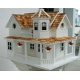 thumbnail image 2 of CC Home Furnishings 12" Fully Functional Country Hamlet 2 Story Inspired Birdhouse, 2 of 2