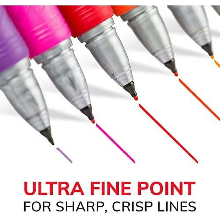 Crtiin 120 Pcs Ultra Fine Permanent Marker Bulk Ultra Fine Point