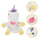 thumbnail image 5 of WORGEOUS Unicornio de mano títere peluche animales mano títere narrando narración de títeres de caricaturas de marionetas, 5 of 8