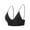 02# Black, variant on Bralette for Women Spaghetti Strap Triangle V Neck Bra Padded Wire Free Pull On Closure Bralettes Black M