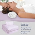 thumbnail image 6 of ForPro Premium Flannel 3-Piece Massage Sheet Set, English Rose, for Massage Tables, Includes Flat Sheet, Fitted Sheet and Fitted Face Rest Cover, 6 of 7