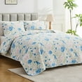 thumbnail image 6 of Hitime Luxury Printed Quilt Set Twin Size, Lightweight Comforter Set, Oversized Bedspread Coverlet Quilted Bedding Set, with 2 Matching Pillowcases, for All Season, 6 of 10