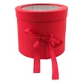 thumbnail image 2 of VONKY Double Layer Rotating Gift Box Flower Packing Boxes Transparent Window Christmas Favors Organizer Jewelry Cardboard Case Red, 2 of 6