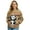 American Tribal Panda Print Beige, variant on Butterfly Print Violet Black Zip Up Sweatshirts for Women Casual Soft Outfits Crew Neck Hoodless Outerwear Trendy Fall Jackets Coat with Pockets, 3XL