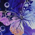 thumbnail image 5 of JEUXUS Chic Modern Bathroom Decor Purple Butterfly Super Soft Micro Fuzzy Shower Curtain White, 5 of 7