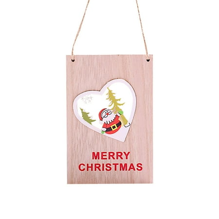 

WOXINDA Christmas Wooden Pendants Christmas Tree Pendants Christmas Decorations Centerpiece Christmas Decorations with Lights