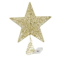 thumbnail image 1 of Luz de Navidad Hermosa la de Parte creativa de Navidad 20cm de oro Sunnimix Estrella superior del árbol, 1 of 7
