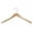 Beech, variant on NAHANCO 17" Wooden Shirt Hanger, High Gloss Black (Pack of 100)