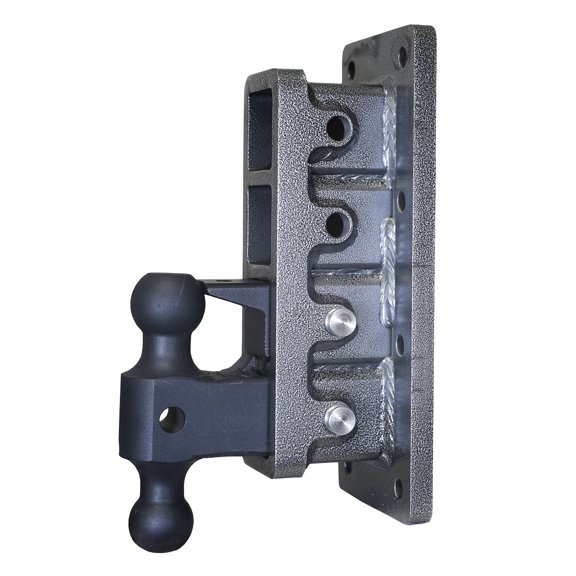 GEN-Y GH-3024 MEGA-DUTY Bolt-on Adjustable 9" Drop Hitch with GH-0161 Dual-Ball, GH-0162 Pintle Lock 2.5" Receiver - 32,000 LB Towing Capacity - 3,500 LB Tongue Weight