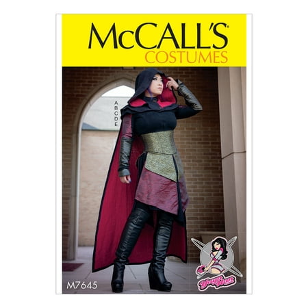McCall's Sewing Pattern Misses' Dress, Corset, Hood, Cape, and Gusset Costume-6-8-10-12-14