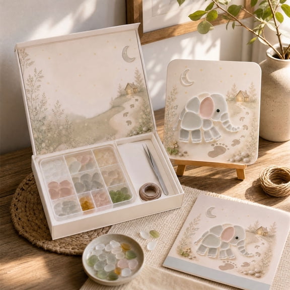 DIY Art Kit Picture Decor with Stand,Sticker Painting Set,10ml