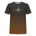 thumbnail image 3 of Men's Casual Summer Short Sleeve T-Shirts Gradient Crew Neck Tee Tops Lightweight Cotton Print T Shirt, 3 of 3